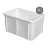 Bac Rectangulaire PEHD Blanc 55 L - 600x400x320 mm (Gilac)