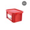 Bac & Couvercle HACCP PEHD Rouge 15 L - 400x300x228 mm (Gilac)