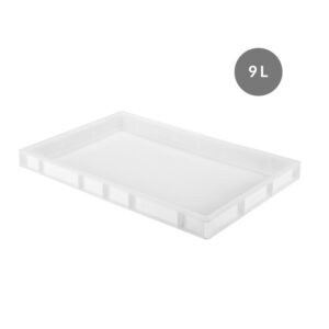 Caisse à Pâton PEHD Blanc 9 L - 600x400x55 mm (Gilac)