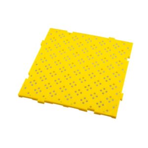 Caillebotis PEHD Jaune - 500x500x22 mm (Gilac)