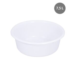 Cuvette 7.5 L PEBD Blanc - Ø 350x125 mm (Gilac)