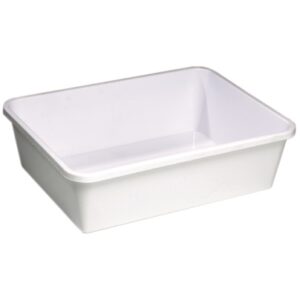 Caisse א Pגton PEHD Blanc 20 L - 530x410x145 mm