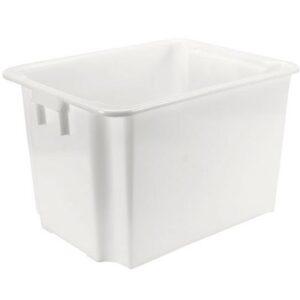 Bac gerbable & emboitable Blanc - 800x600x505 mm