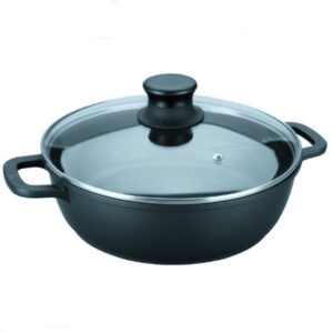 Fait Tout Aluminium & Couvercle verre ״ 360x85 mm - 7,50 L