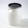 Fût 30 L PEHD Blanc avec couvercle noir - Ø 338x430 mm (Gilac)