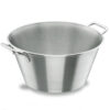 Bassine pגtissiטre Inox conique א fond plat 2 anses ״ 360x160 mm - 11,00 L