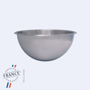 Bassine Inox demi-sphיrique sans pied ni anses ״ 300x150 mm - 7,00 L