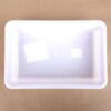 Bac Plat PEHD Blanc 8 L - 485x335x75 mm (Gilac)
