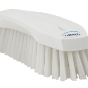 Brosse papillon à main fibre dure 205x75x58 mm - Blanc