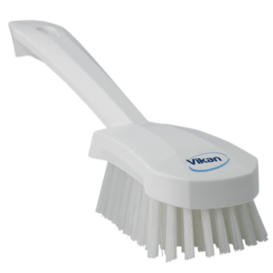 Brosse à main fibre dure 255x70x48 mm - blanc
