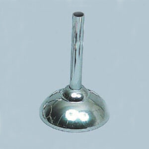 Pied tube Chromי lestי sans pince pour יtiquette pique inox - 7 cm