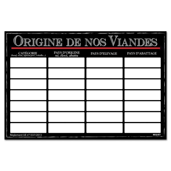 Panneau Traחabilitי : Noir 1 Panneau Traחabilitי : Noir