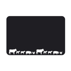 Etiquette : Noire neutre dיcor Boucherie - 8x12 cm