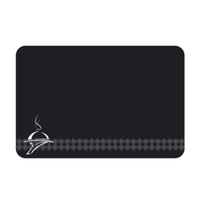 Etiquette : Noire neutre dיcor Charcuterie Traiteur - 7x10 cm