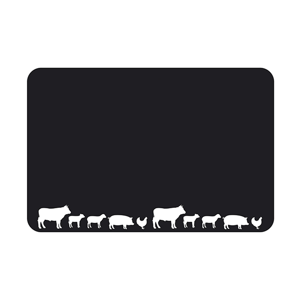 Etiquette : Noire neutre dיcor Boucherie - 6x8 cm 1 Etiquette : Noire neutre dיcor Boucherie - 6x8 cm