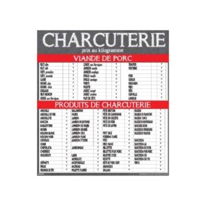 Panneau prix : Maestro Charcuterie - 70x80 cm