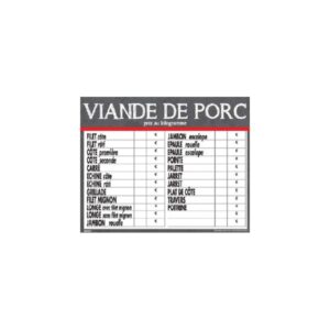 Panneau prix : Maestro Porc - 50x40 cm