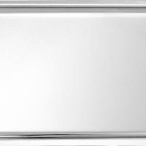 Plat Inox 420x270x15 mm - Vitrine Inox 18% (pans coupés)