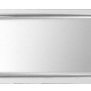 Plat Inox 350x180x15 mm - Vitrine Inox 18/10 (pans coupés)