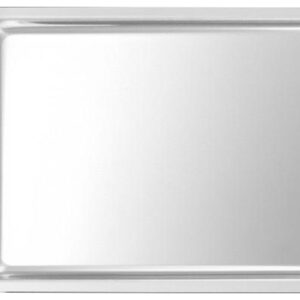 Plat Inox 350x270x15 mm - Vitrine Inox 18/10 (pans coupés)