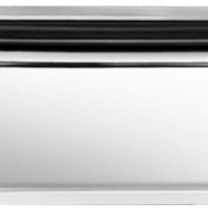 Plat Inox 350x180x30 mm - Vitrine Inox 18/10 (pans coupés)