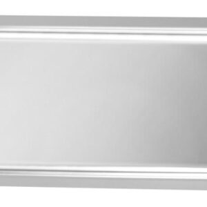 Plat Inox 400x180x40 mm - Vitrine Inox 18/10 (pans coupés)