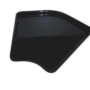 Plat Plexi noir - 280x135x17 mm - Angle arrondi 135°