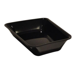 Plat Plexi noir - 265x200x50 mm - Angle arrondi 15°