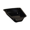 Plat Plexi noir - 265x122x80 mm - Angle arrondi 22,5°