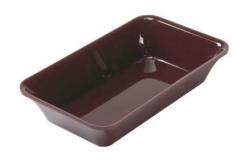 Plat Plexi bordeaux - 265x162x80 mm - Gastronorm 1/4