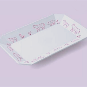 Plat mélamine Pièce du Boucher - 340x230x30 mm (pans coupés)