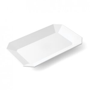 Plat mélamine blanc - 310x200x30 mm (pans coupés)