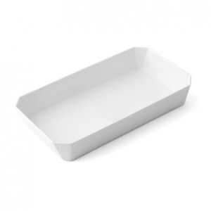 Plat mélamine blanc - 260x142x45 mm