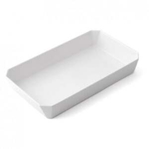 Plat mélamine blanc - 295x170x45 mm