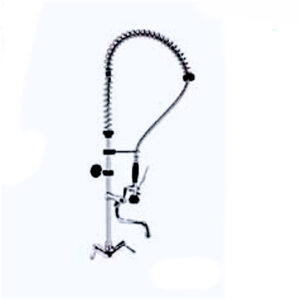 Douchette monotrou 1250 mm EAU CHAUDE & EAU FROIDE sur plonge avec col de cygne