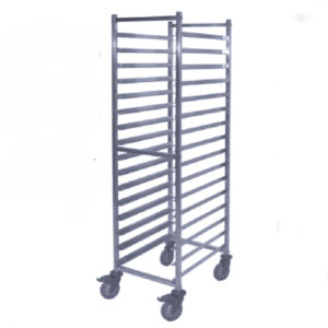 Chariot-Echelle pour plaque 530x325 mm - 20 niveaux - Espacement 75 mm - 375x594x1780 mm