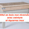 Billot non reversible avec ceinture & יquerre - 550x450x200 mm