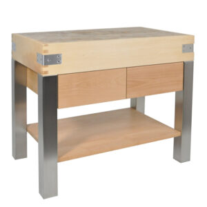 Piètement inox pour billot - 1600x600 mm