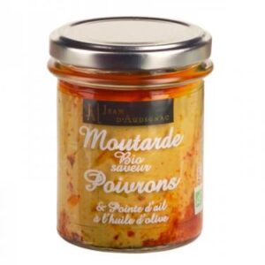 Moutarde Bio Poivrons - 175 g (Jean d'Audignac)