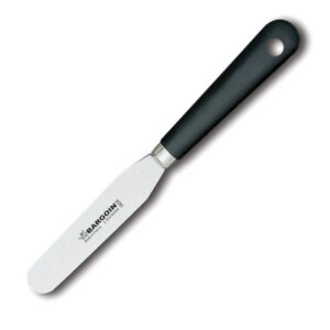 Spatule droite Inox flexible א virole 49x400 mm - Noir