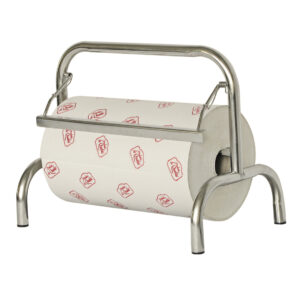 Dérouleur simple Inox à poser pour papier - 350 mm