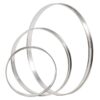 Cercle א tarte 2 bords roulיs en Inox - ״ 180x20 mm