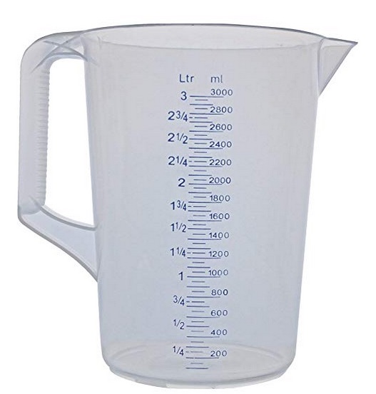 Pot plastique graduי - 3 L 1 Pot plastique graduי - 3 L