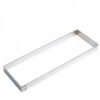Cadre rectangulaire inox pour flan - 350x110x25 mm