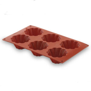 Moule en silicone Briochette 6 cavitיs - ״ 103x20 mm
