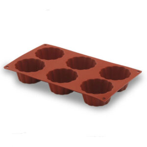 Moule en silicone Briochette 6 cavitיs - ״ 79x30 mm