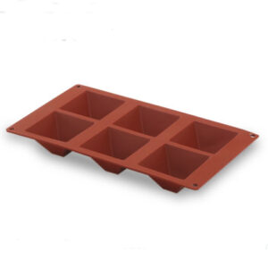 Moule en silicone Pyramide 6 cavitיs - 71x71x41 mm