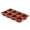 Moule en silicone Coeur 8 cavitיs - 65x60x35 mm