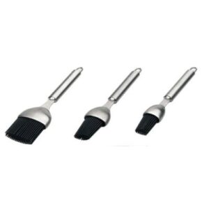 Pinceau en silicone avec manche inox 18/10 - 23 cm