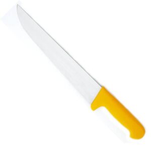 Trancheur/Boucher 18 cm manche jaune (Au Nain)